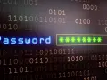 Cyfrowy świat, gdzie "Password" świeci na niebiesko, a gwiazdki symbolizują siłę hasła. Tło to strumień zer i jedynek.