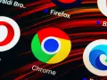 Szukasz alternatywy dla Chrome? Na ekranie widać ikony przeglądarek: Opera, Firefox, Chrome, Edge.