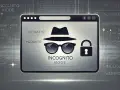 Ikona szpiega w okularach i kapeluszu symbolizuje tryb incognito w przeglądarkach internetowych.