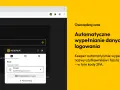 Keeper ułatwia zarządzanie hasłami, automatycznie wypełniając dane logowania do Google i innych serwisów.