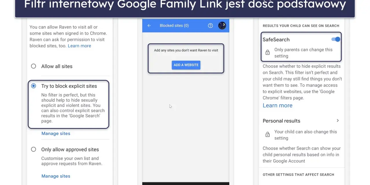 Jak zablokować stronę w Chrome na telefonie? Ustawienia Google Family Link pozwalają na blokowanie niechcianych witryn.