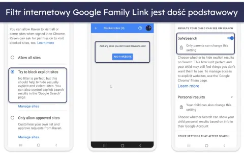 Jak zablokować stronę w Chrome na telefonie? Ustawienia Google Family Link pozwalają na blokowanie niechcianych witryn.