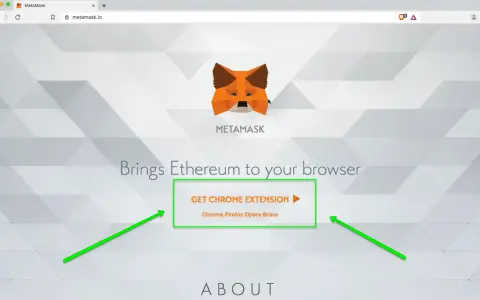 MetaMask - rozszerzenie przeglądarki, które ułatwia korzystanie z Ethereum. Działa z przeglądarkami Chrome, Firefox, Opera i Brave.