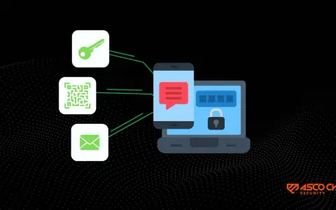 Klucz, kod QR i e-mail łączą się z telefonem i laptopem z blokadą. To pokazuje, mfa co to jest – dodatkowe zabezpieczenie.
