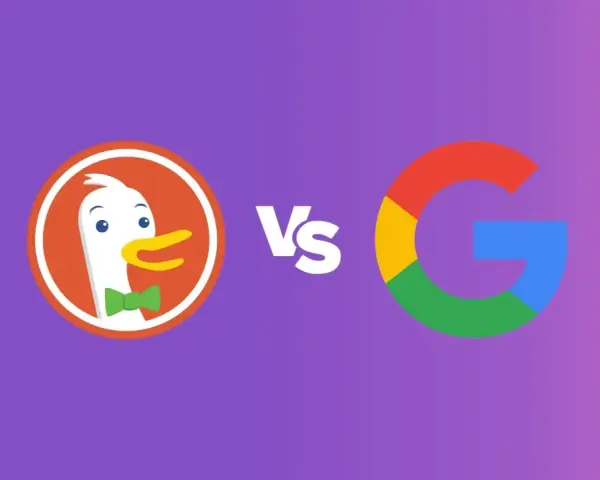 DuckDuckGo vs Google: porównanie dwóch wyszukiwarek. Kaczka w muszce kontra kolorowe G.