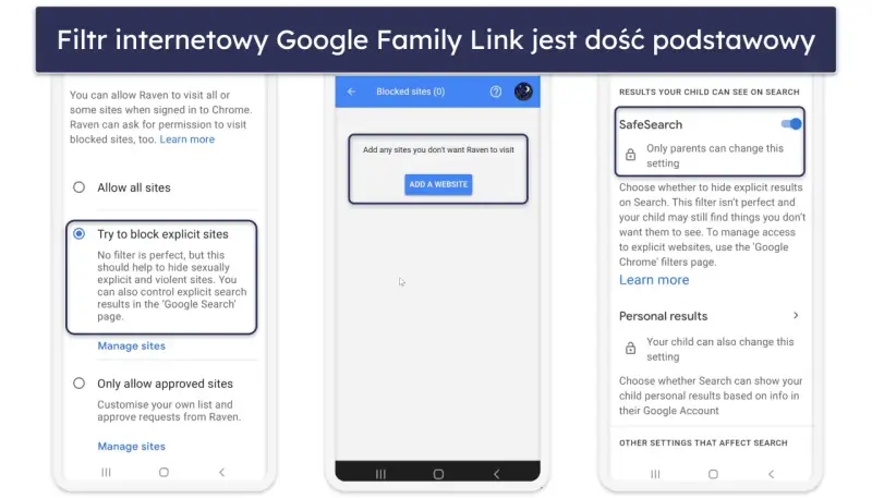 Jak zablokować stronę w Chrome na telefonie? Ustawienia Google Family Link pozwalają na blokowanie niechcianych witryn.